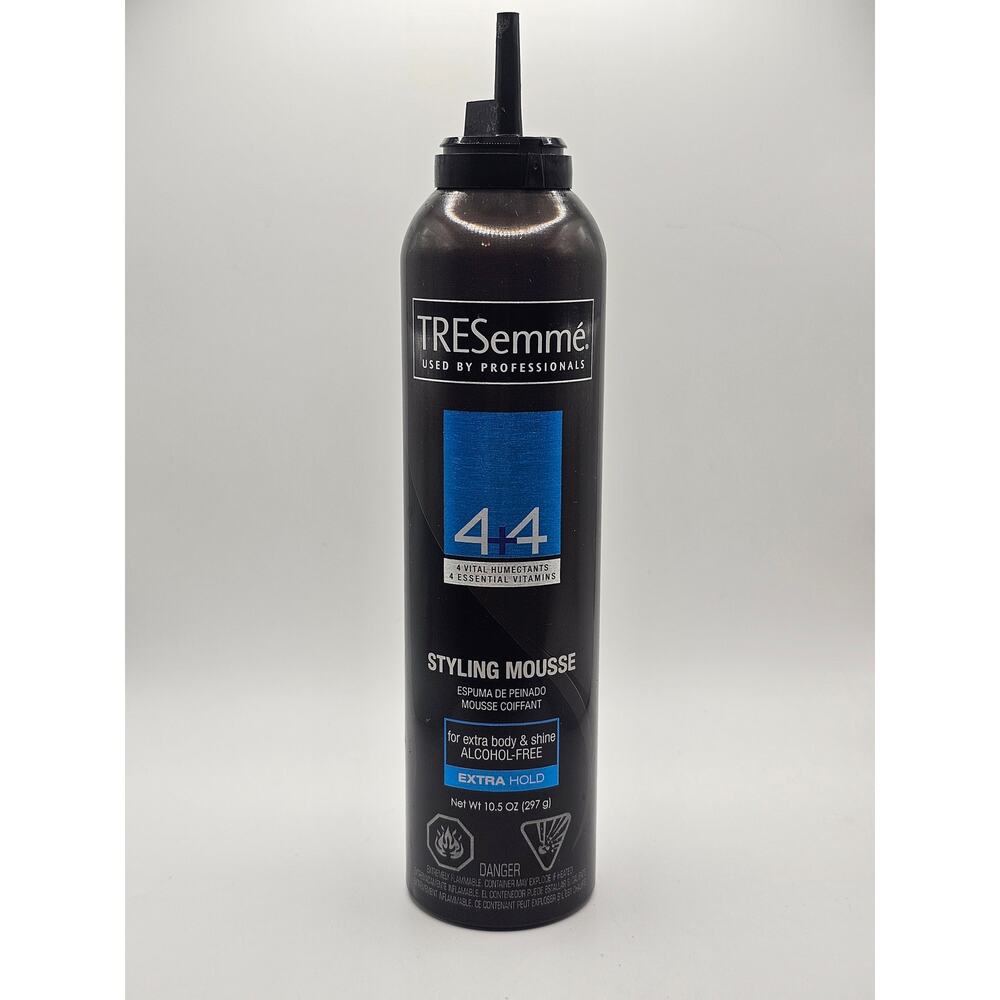 Tresemme 4+4 Thickening Mousse Extra Hold 10.5 OZ,‎ NEW Bottle (missing cap)